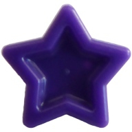 Lego hvězda - dekorace do vlasů, tmavě fialová (93080f DARK PURPLE)